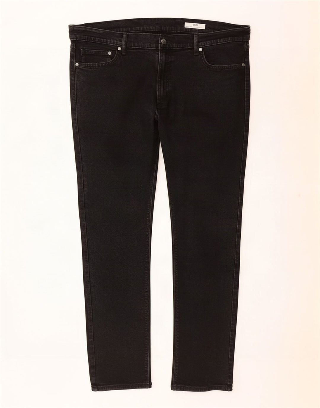 Marks & Spencer Herre Slim Jeans W40 L31 Sort Bomuld