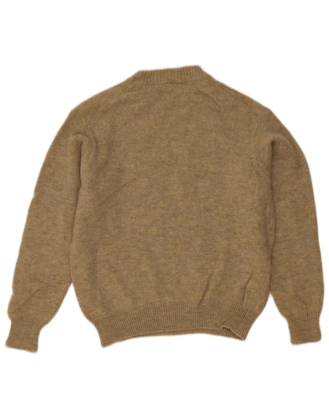 Benetton Dame sweater med rund hals DK 14 Medium Khaki Wool