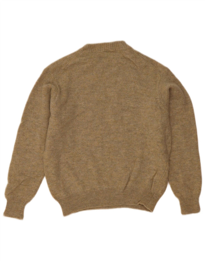 Benetton Dame sweater med rund hals DK 14 Medium Khaki Wool