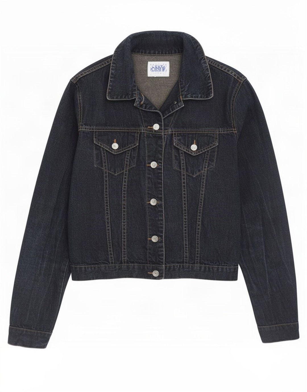 Onyx Dame Denim Jacket UK 10 Small Navy Blue