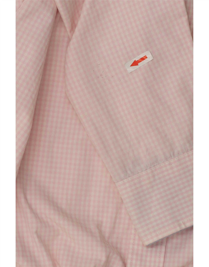 Izod Herreskjorte Medium Pink Gingham Bomuld
