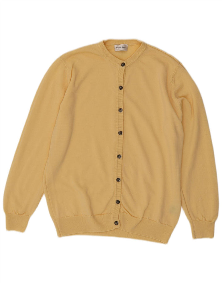 Peter Hahn Dame Cardigan Sweater UK 16 Large Yellow