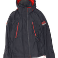 Superdry Windbreaker-jakke med hætte til mænd UK 40 Stor marineblå polyester