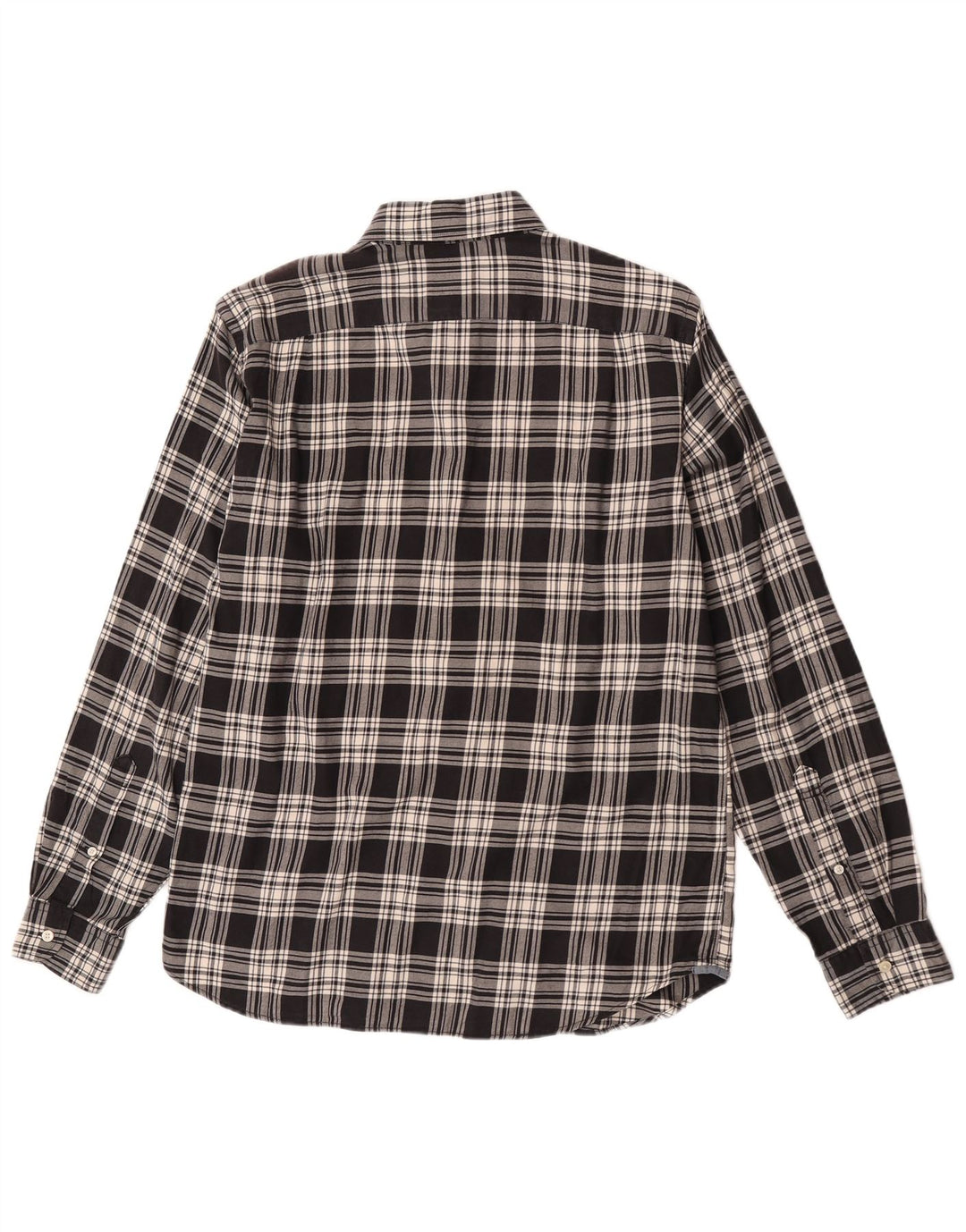 J. Crew Herre Flanelskjorte Medium Sort Ternet Bomuld