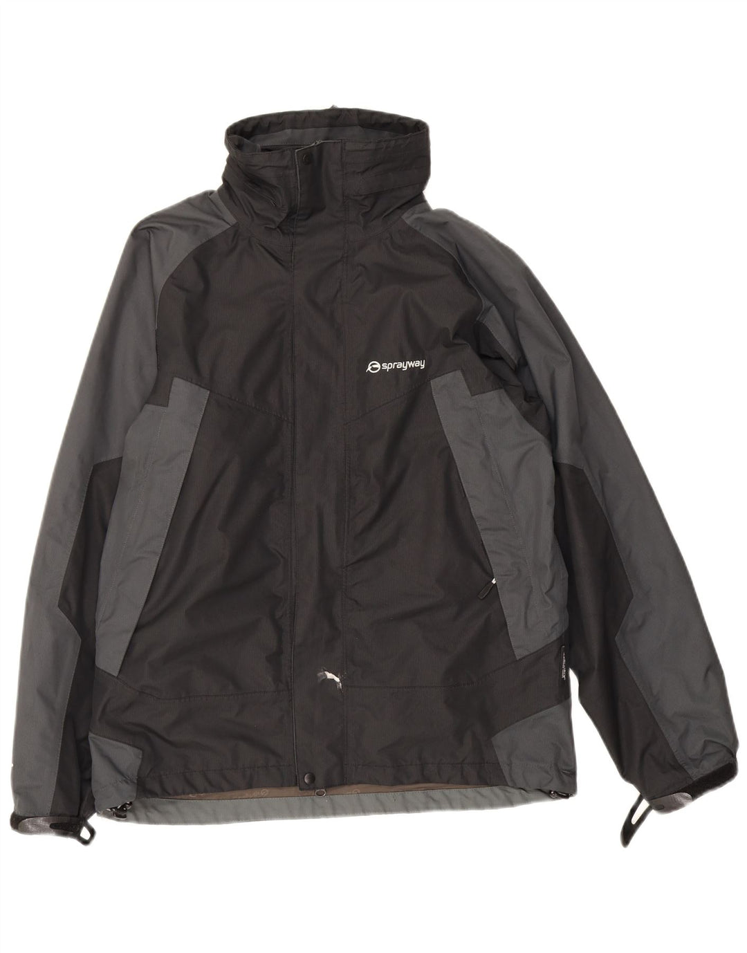 Sprayway Herre Windbreaker Jacket UK 36 Small Black Colourblock Polyester