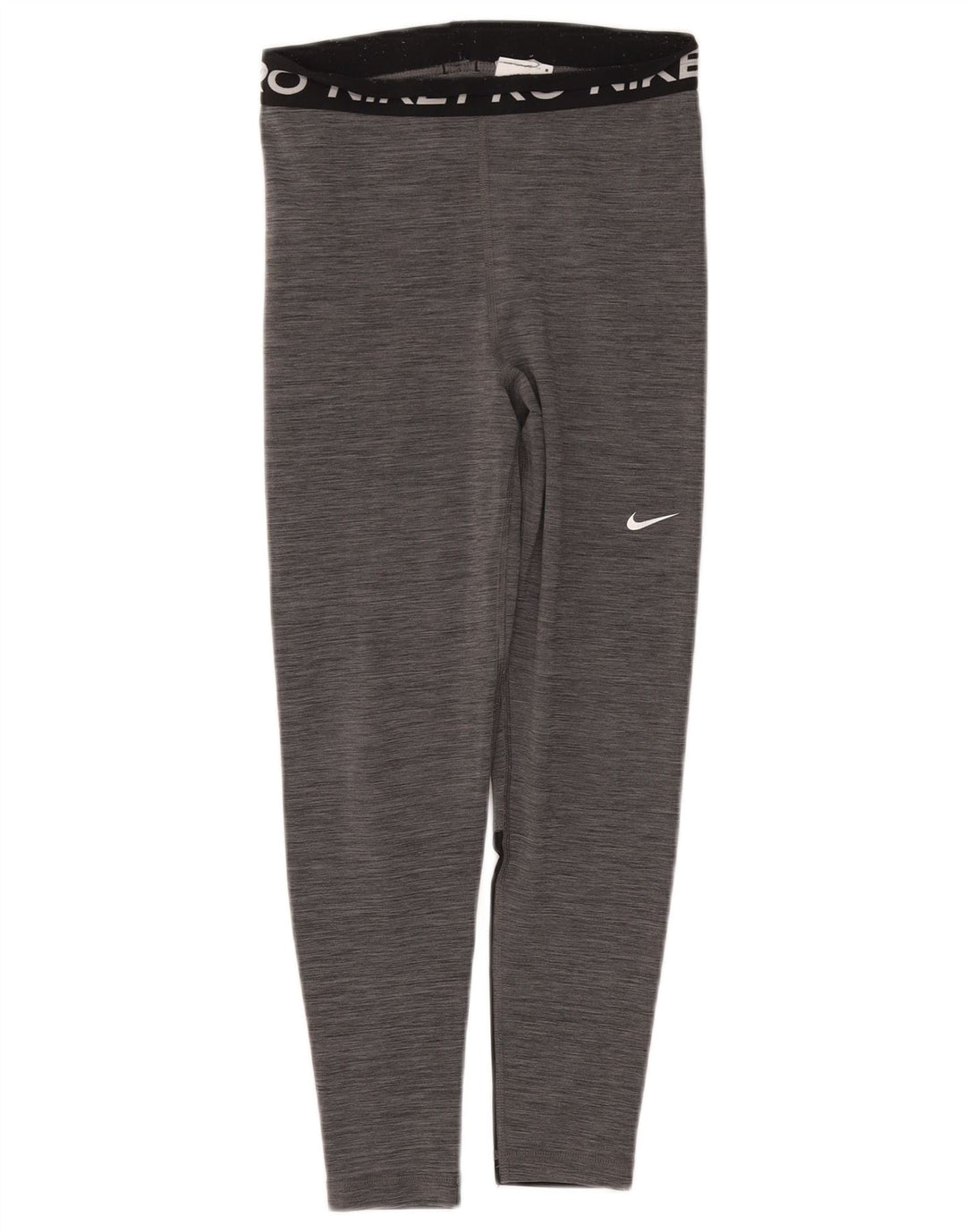 Nike Dame Dri Fit Grafiske Leggings UK 10 Small Grå Flecked Polyester