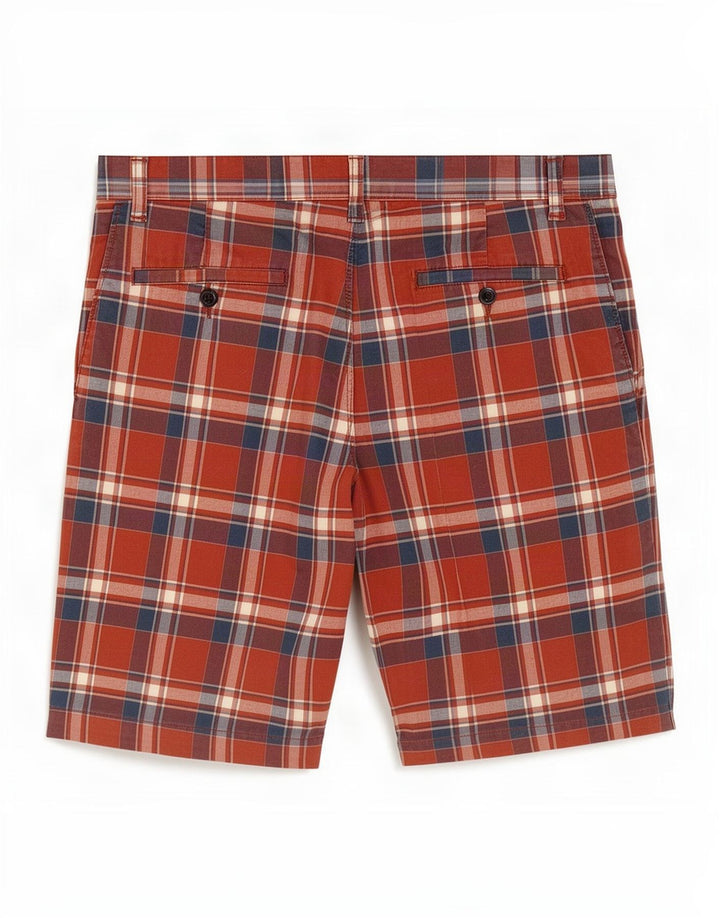 Dockers Chino Shorts til mænd W34, store rødternede bomuld
