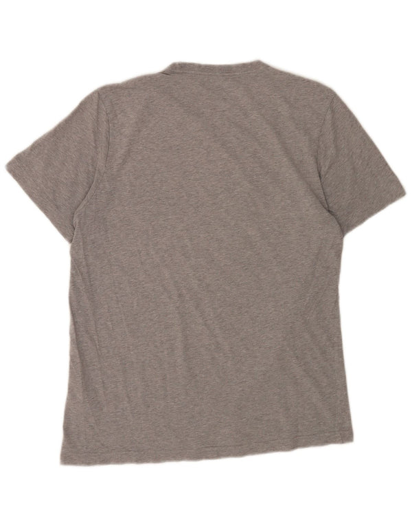 Adidas Mens Graphic T-Shirt Top Medium Grey Cotton