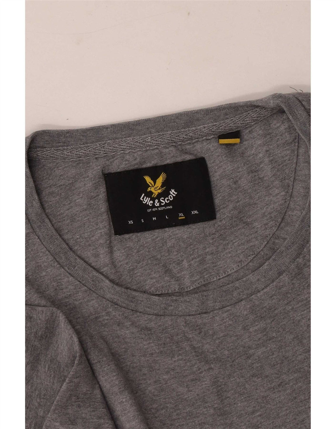 Lyle & Scott Herre T-Shirt Top XL Grå Flecked