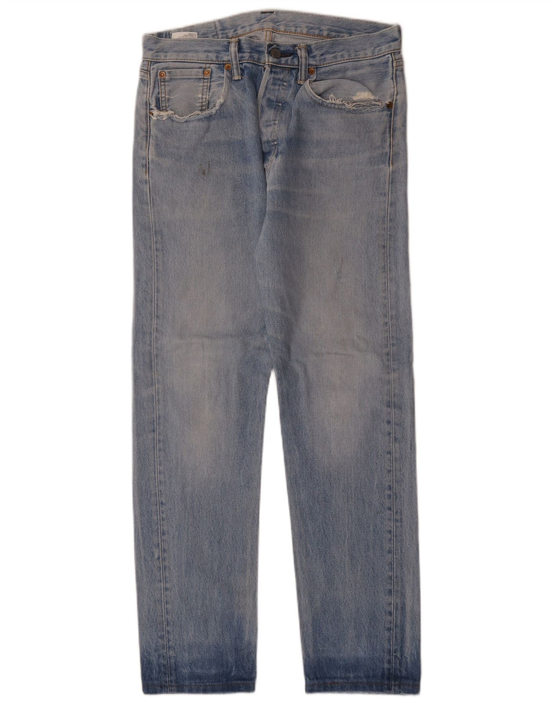 LEVI'S Herre 501 CT Straight Jeans W30 L30 Blå Bomuld