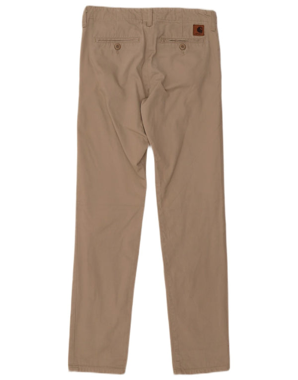 Carhartt Dame Slim Chino Bukser W28 L32 Beige Bomuld