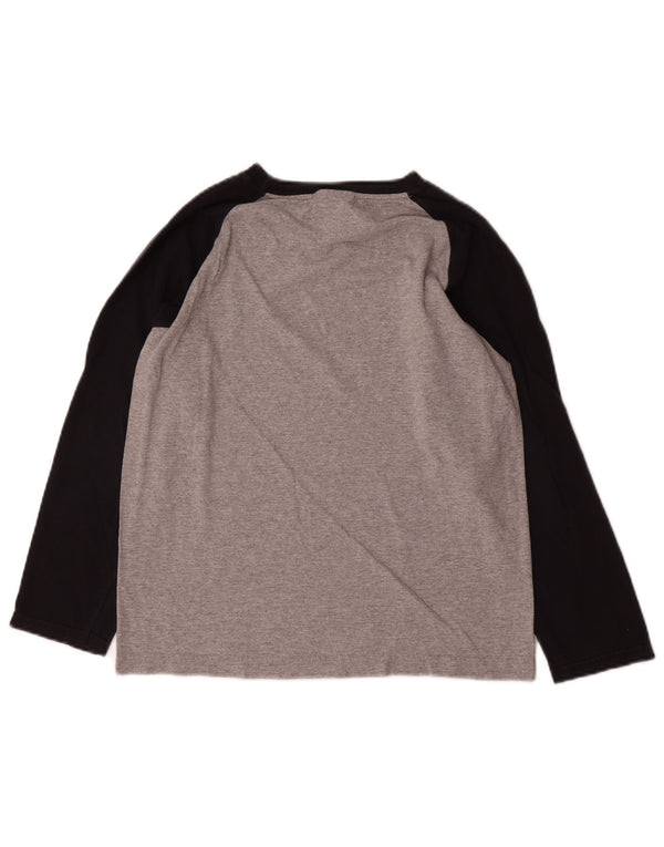 Nike Boys Grafisk Top Langærmet 10-11 år Medium Grey Colourblock
