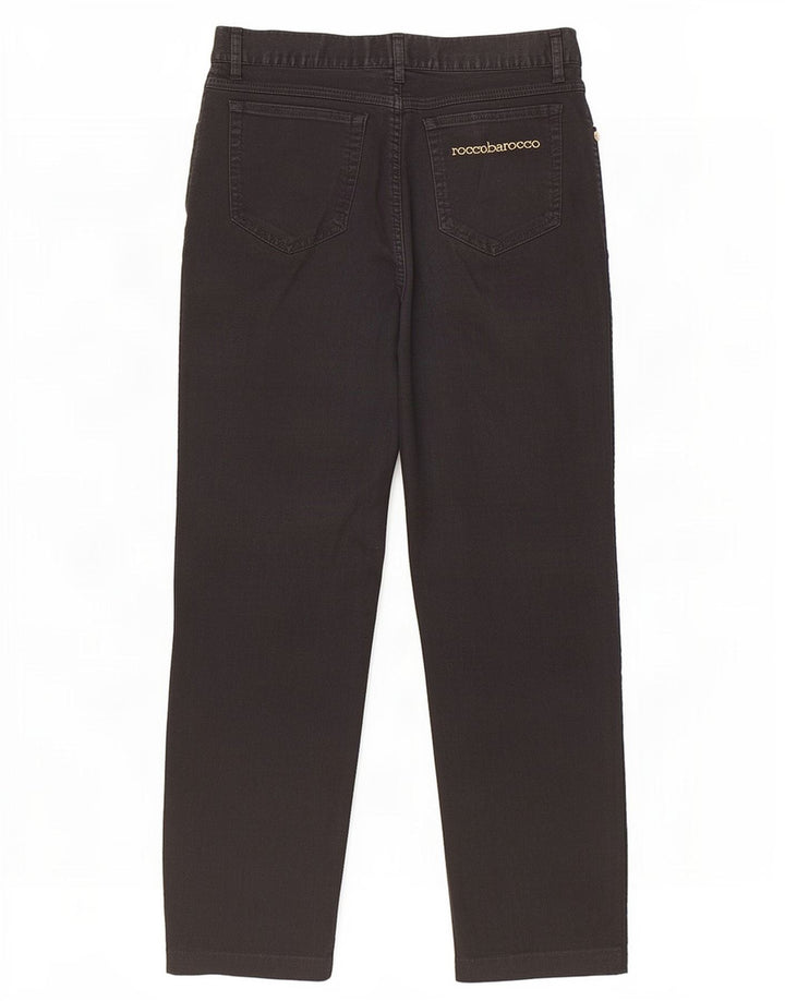 Roccobarocco Dame Cropped Trousers W38 L25 Sort