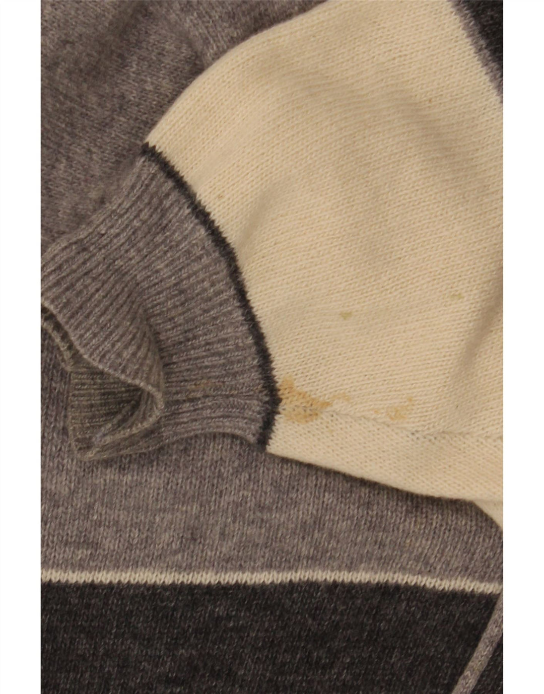 Brian Scott Herre Loose Fit Cardigan Sweater IT 50 Medium Grå Stribet