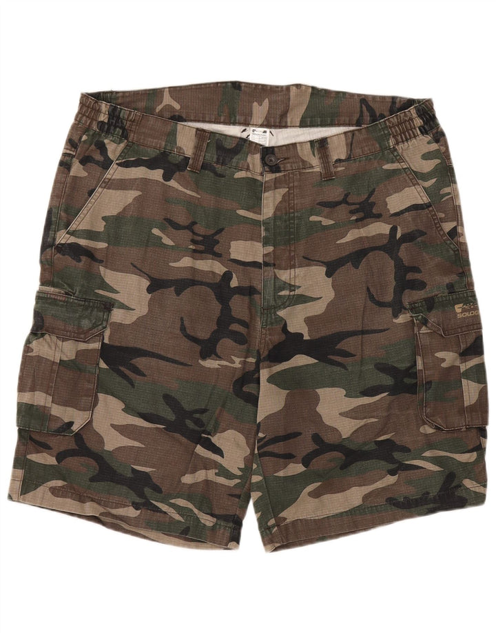 Solognac Herre Cargo Shorts XL W38 Brun Bomuld
