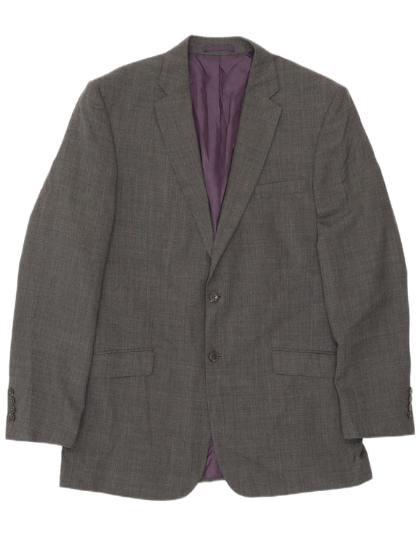 Marks & Spencer Herre 2-knap Regular Fit Blazer Jacket UK 42 Large Grå