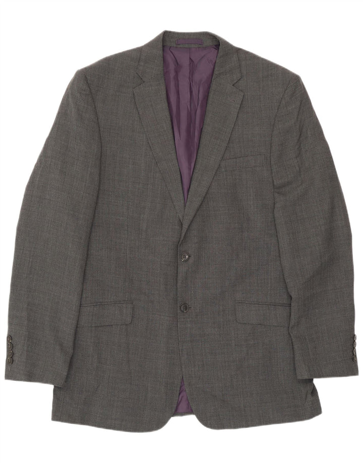 Marks & Spencer Herre 2-knap Regular Fit Blazer Jacket UK 42 Large Grå