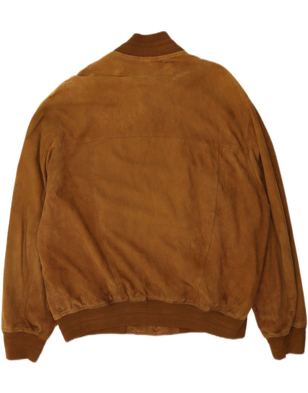 Vintage herre ruskind bomberjakke UK 42 XL Beige