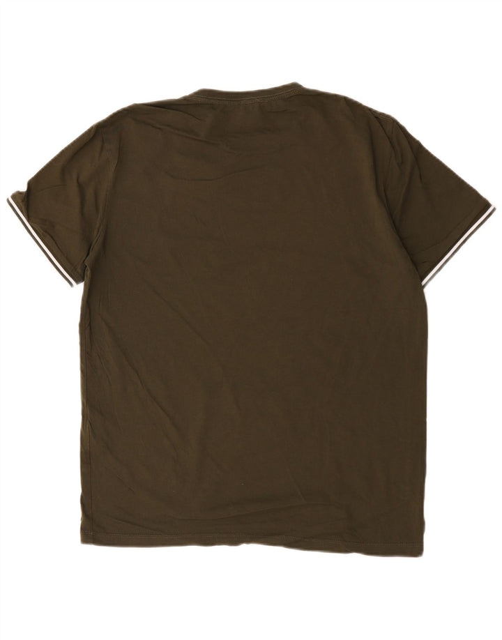 Reiss Herre T-Shirt Top Medium Khaki Bomuld