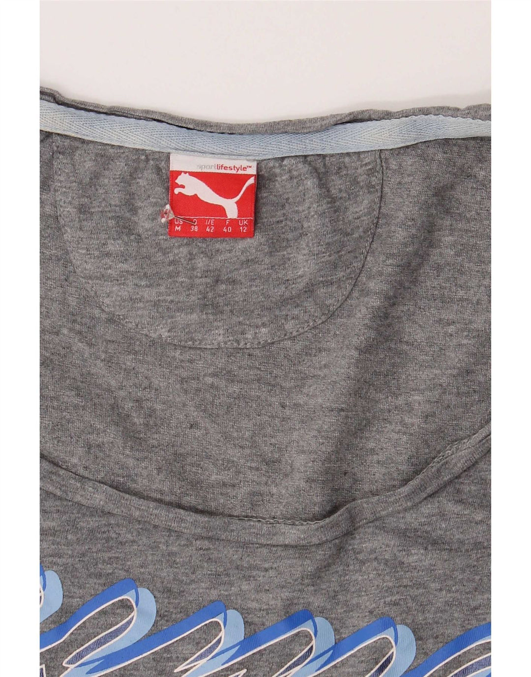 Puma Grafisk T-shirt top til kvinder 12 mellemgrå