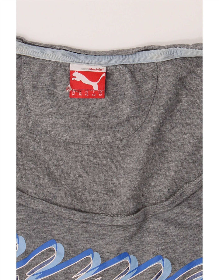Puma Grafisk T-shirt top til kvinder 12 mellemgrå