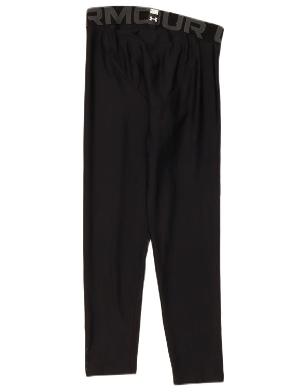 Under Armour Boys Heat Gear Grafiske Leggings 9-10 år Medium Sort