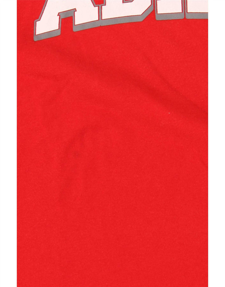 Adidas Herre grafisk T-shirt Top Medium Rød Bomuld