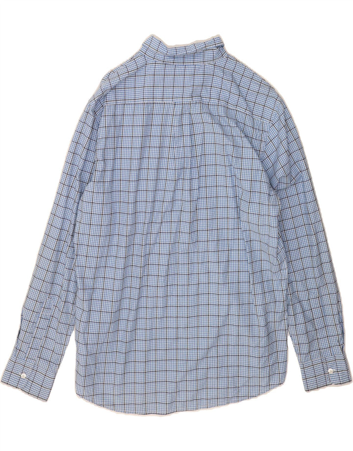 DOCKERS Mens Shirt Large Blue Check Cotton Vintage Dockers and Second-Hand Dockers from Messina Hembry 