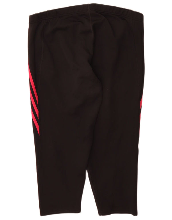 Adidas Dame Capri Leggings UK 20/22 XL Sort Polyester Sports