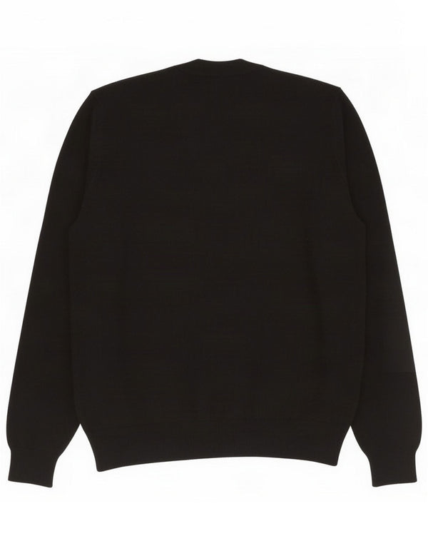 Marks & Spencer Dame Cardigan Sweater UK 16 Large Black Floral Viscose