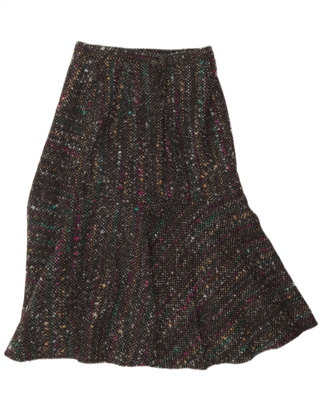 Vintage kvinders 2-delt nederdelsæt EU 40 Medium W28 Grå Flecked