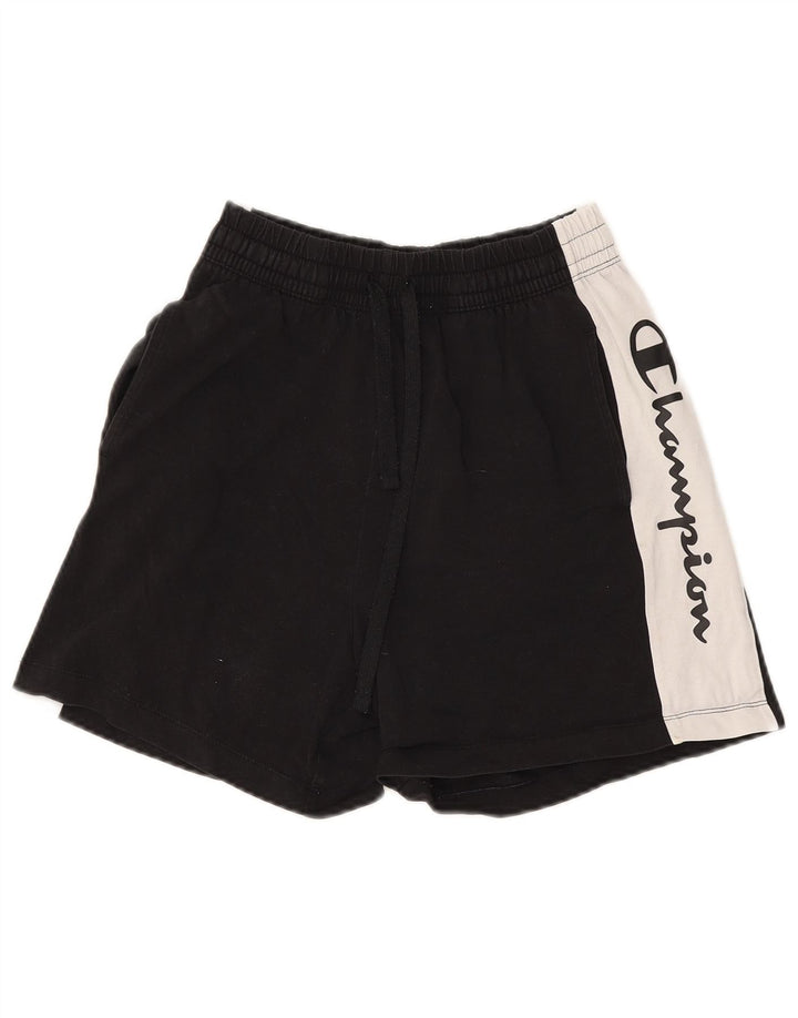 Champion kvinders grafiske sportsshorts UK 12 medium sort farveblok