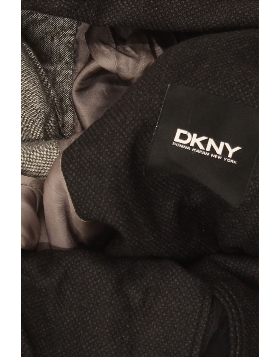 Dkny Herre 2 Button Blazer Jacket UK 38 Medium Sort Uld