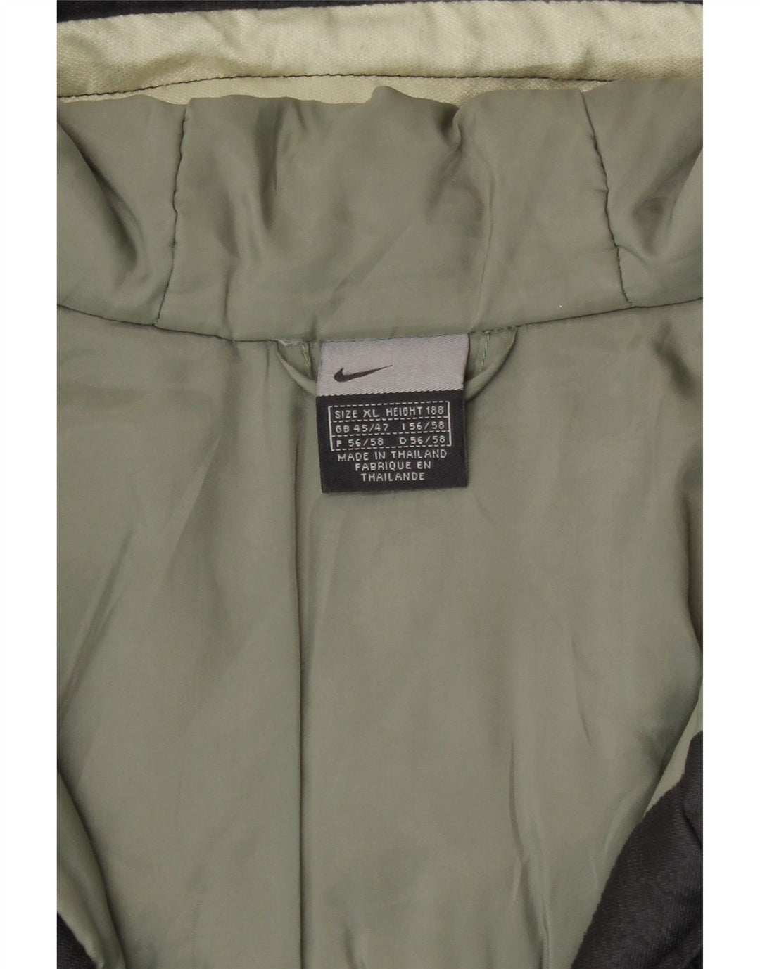 Nike vindjakke med hætte til mænd UK 45/47 XL sort polyester