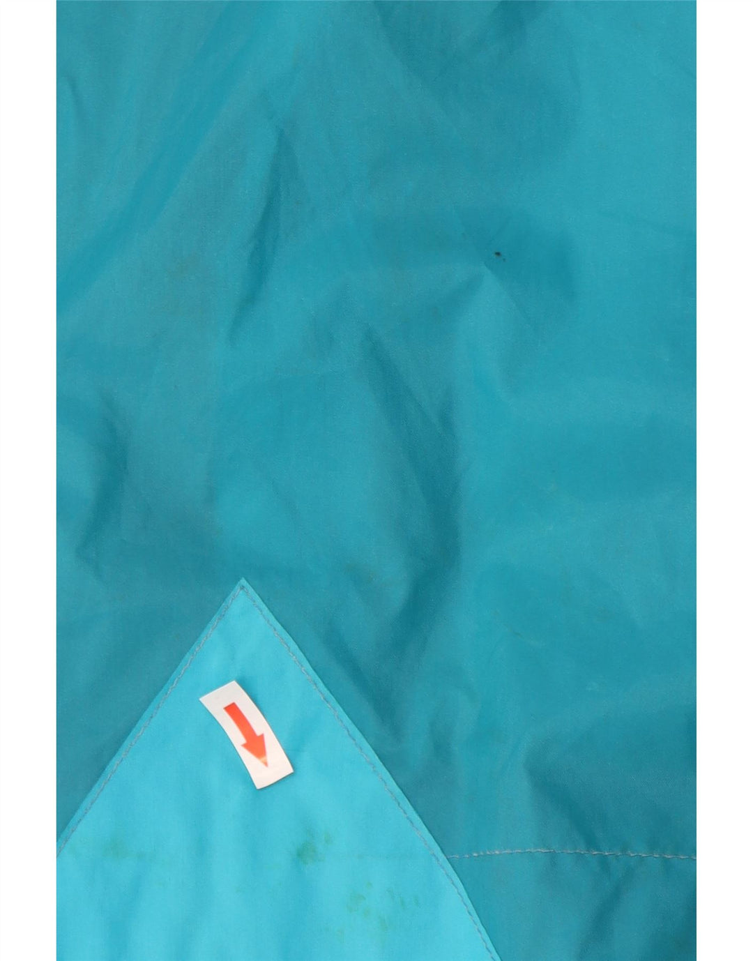 K-Way Regnjakke med hætte til mænd UK 42 XL Blå Colourblock Polyamid