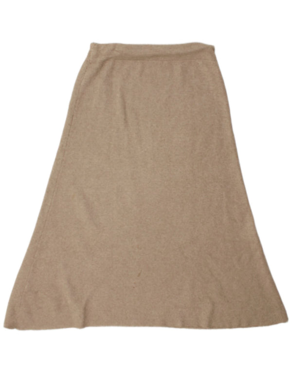 Zara Womens A-Line Skirt Medium W28  Beige Viscose