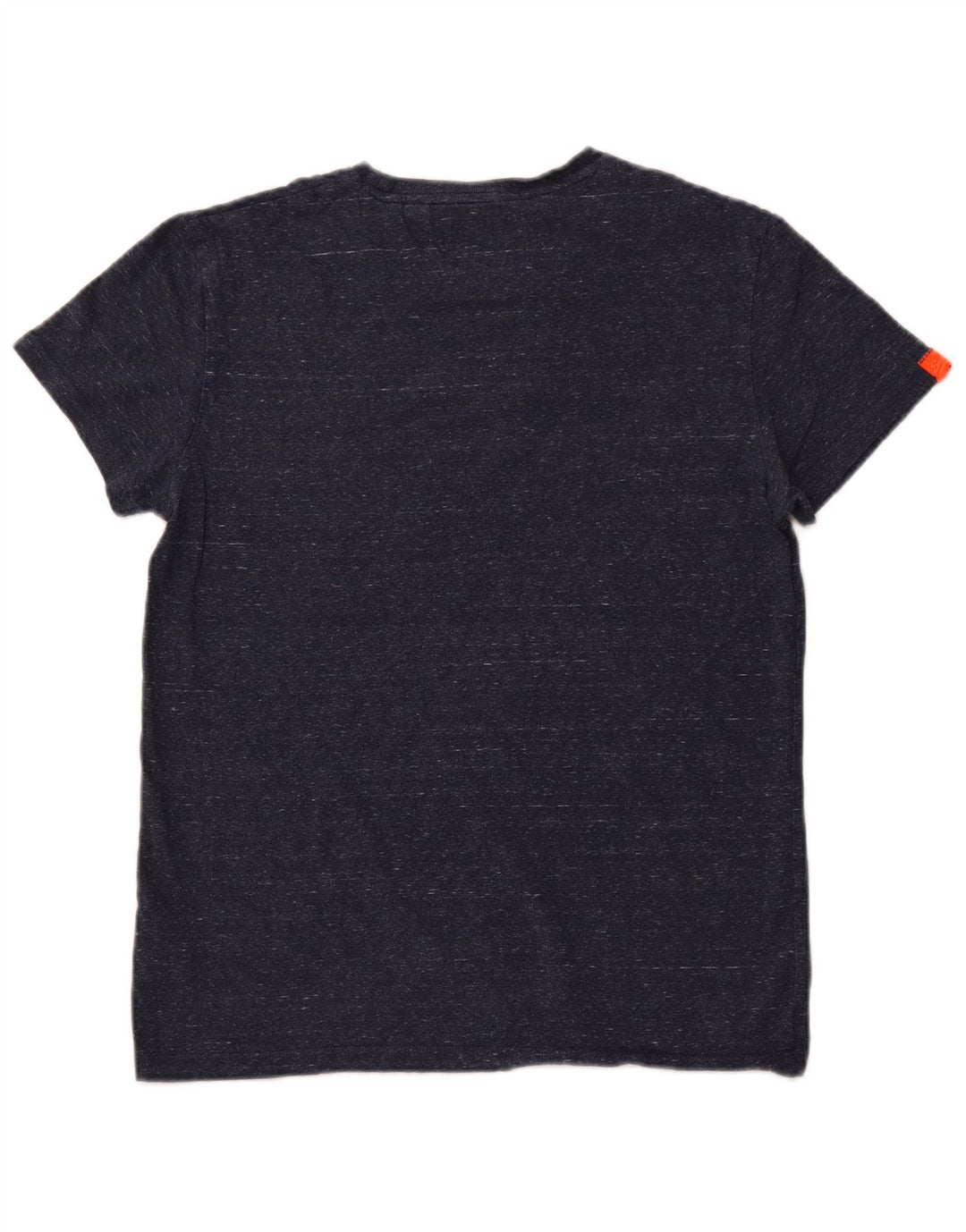 SUPERDRY Herre T-shirt Top Medium Navyblå Flecked Bomuld