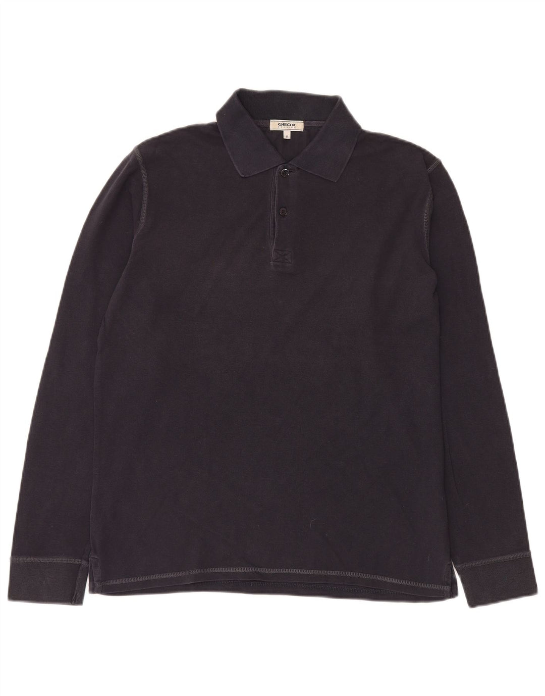 GEOX Herre Respira langærmet poloshirt Medium Navyblå