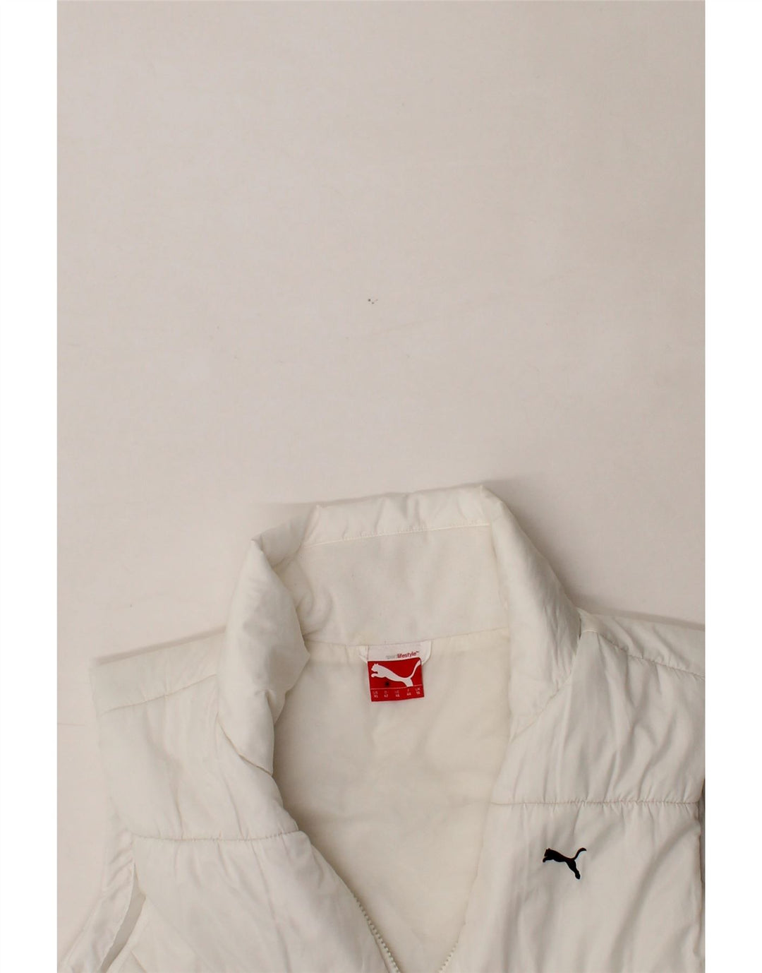PUMA Womens Padded Gilet UK 16 Large  White Vintage Puma and Second-Hand Puma from Messina Hembry 
