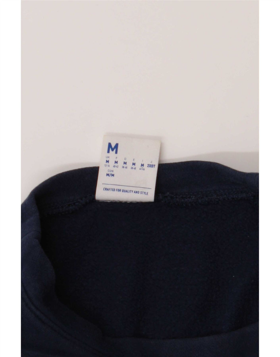 Reebok Dame Grafisk Oversized Sweatshirt Jumper UK 12/14 Medium Navy Blue