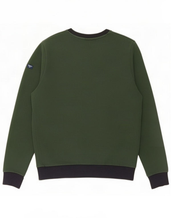 Superdry Grafisk Sweatshirt-trøje til mænd Medium Grøn Colourblock Bomuld