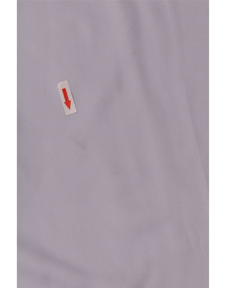 Zara Oversized skjortebluse til kvinder UK 10 Lille blå polyester