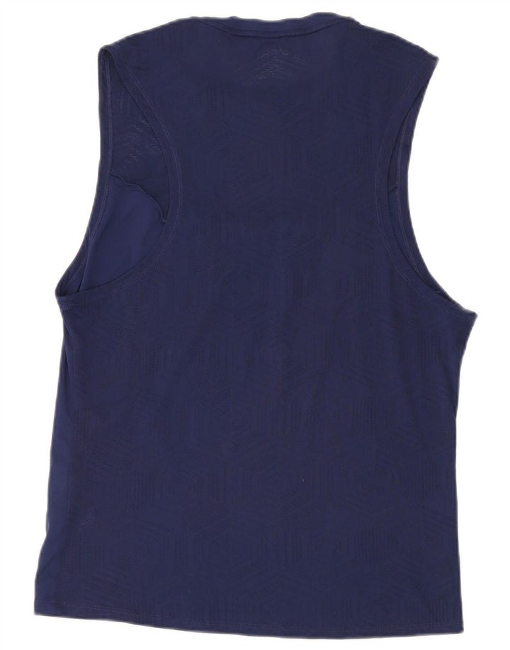Asics Damevest Top UK 16 Large Navy Blue Polyester