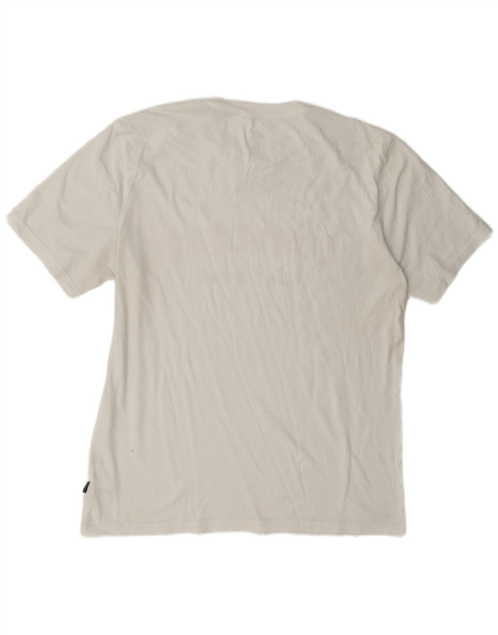 Converse Herre grafisk T-shirt Top Stor hvid bomuld