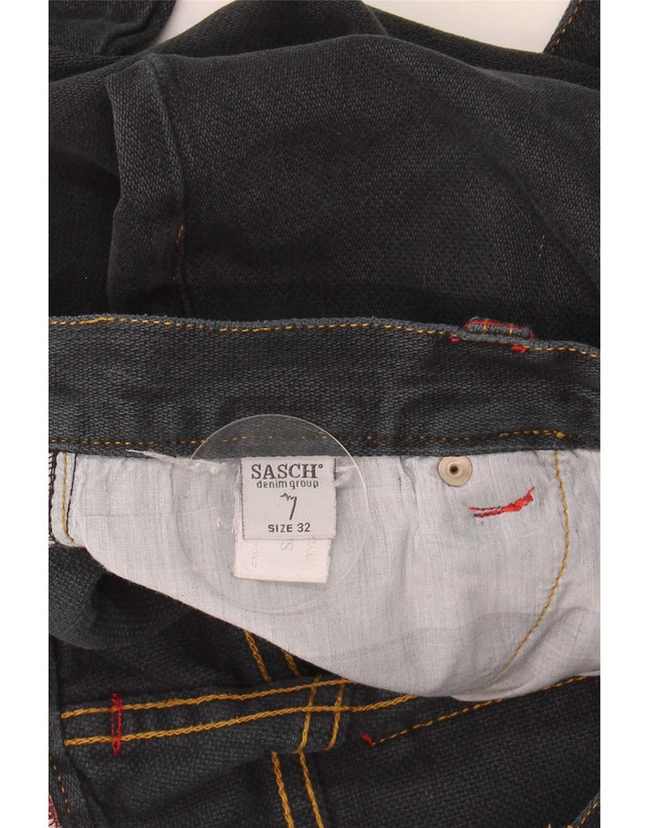 Sasch Dame Straight Jeans W32 L34 Marineblå Bomuld