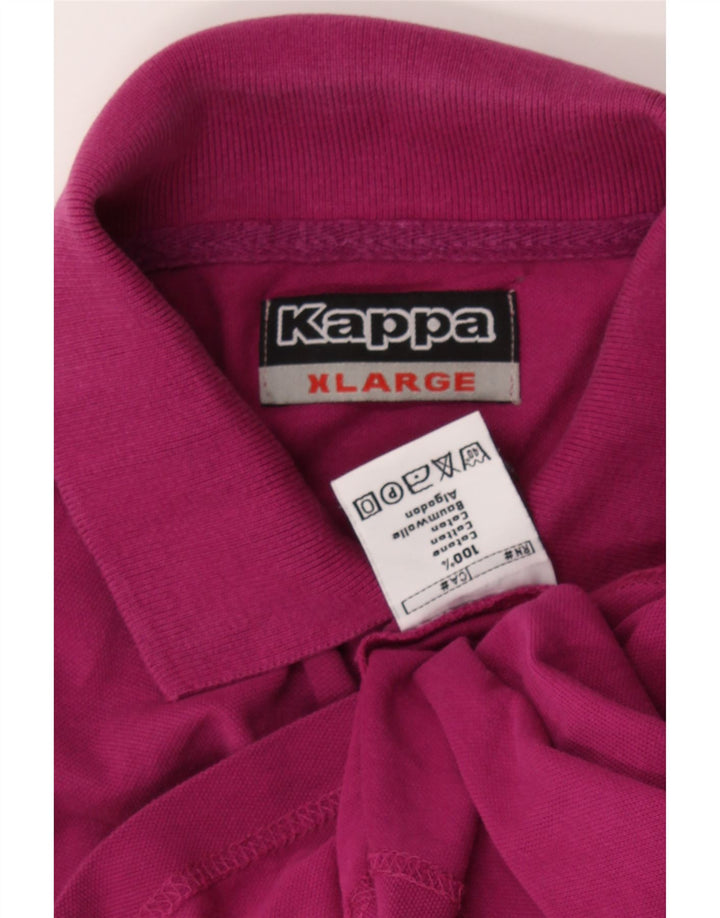 KAPPA Mens Polo Shirt XL Purple Cotton Vintage Kappa and Second-Hand Kappa from Messina Hembry 