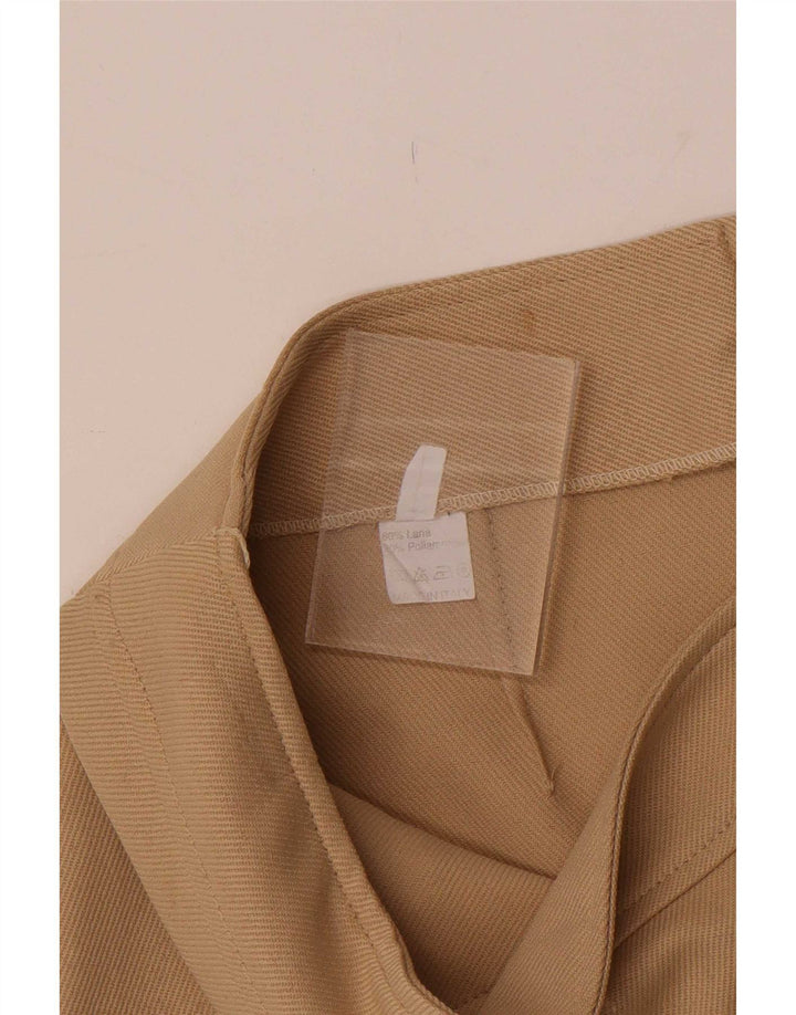 Vintage dame mini nederdel stor W30 beige uld