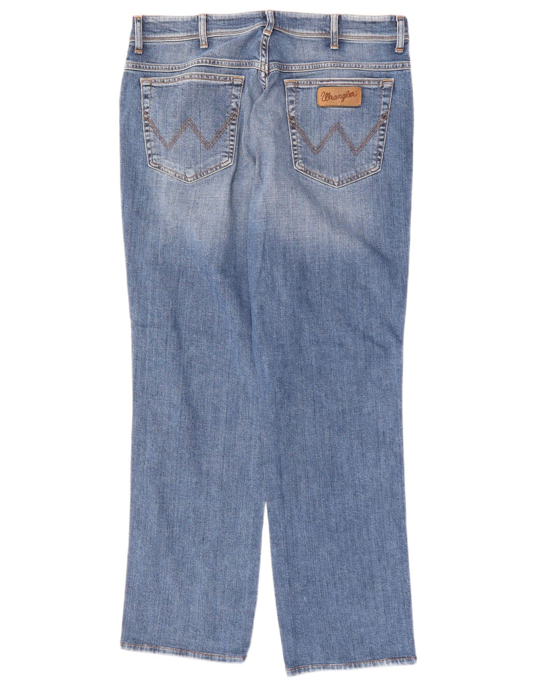WRANGLER Herre Texas Straight Jeans W36 L32 Blå Bomuld