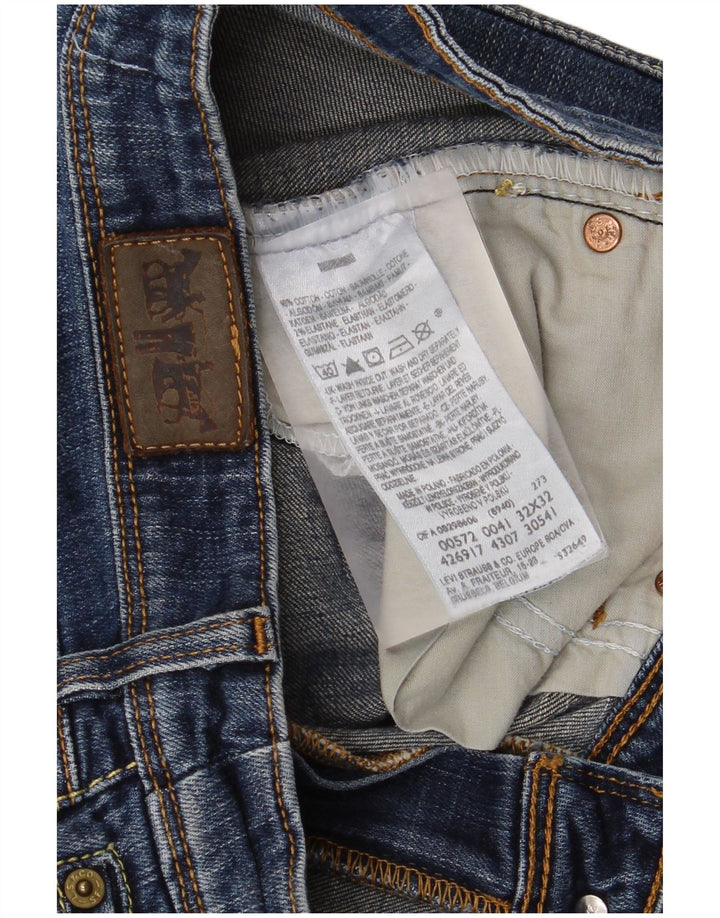Levi's Dame 572 Bootcut Jeans W32 L32 Blå Bomuld