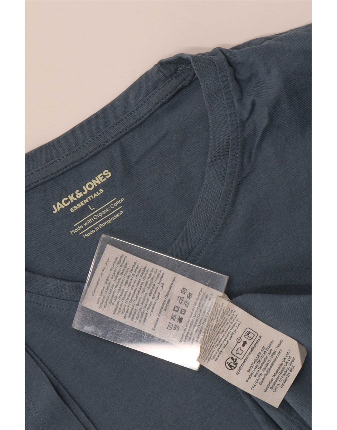 Jack & Jones Herre T-Shirt Top Stor Blå Bomuld